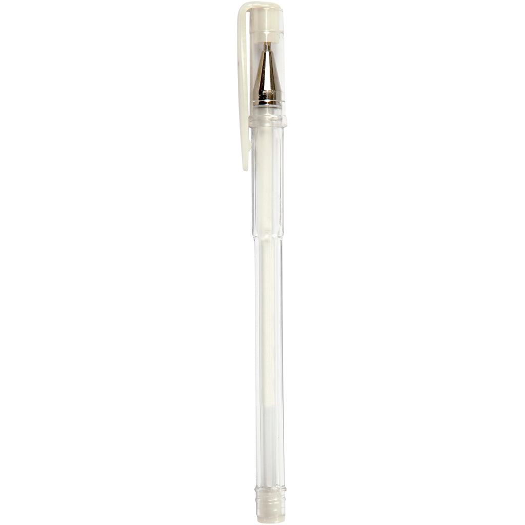Stylo gel Creativ company, largeur de trait 0,8 mm, blanc, 6 pièces 1 boîte