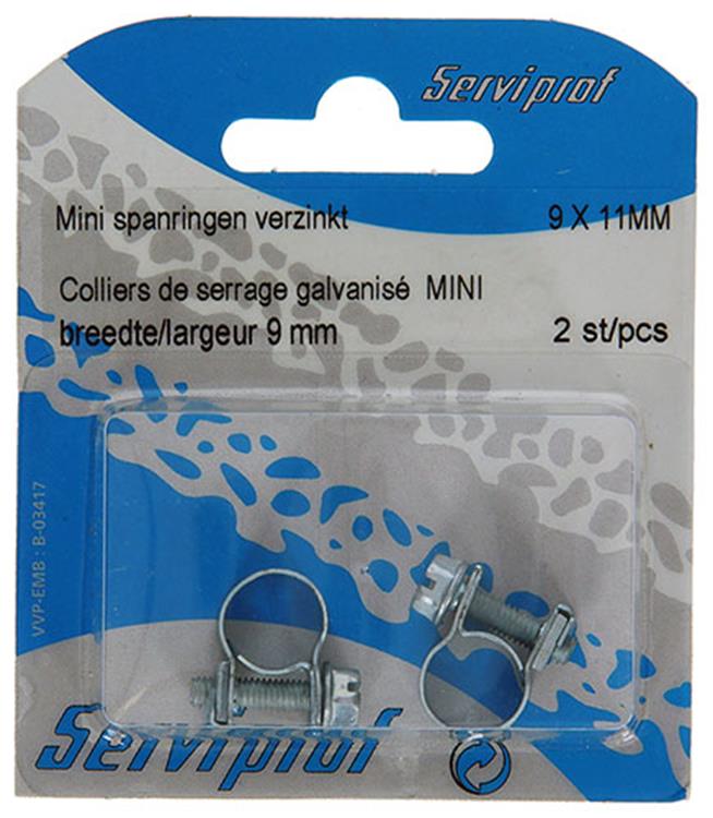 Mack 1011655 - 2 mini anneaux de tension galvanisés 9x11mm | 10 pièces