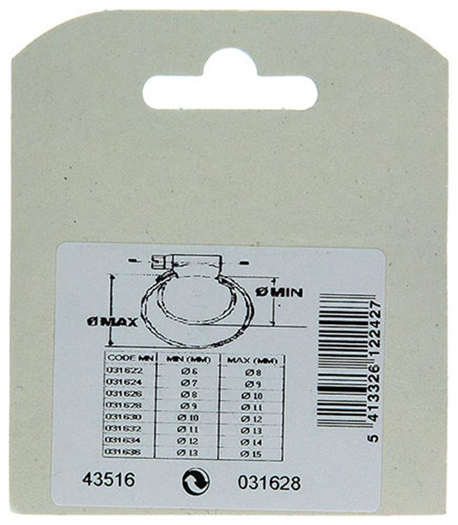 Mack 1011655 - 2 mini anneaux de tension galvanisés 9x11mm | 10 pièces