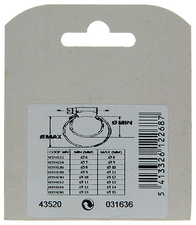 Mack 1011659 - 2 mini anneaux de tension galvanisés 13x15mm | 10 pièces