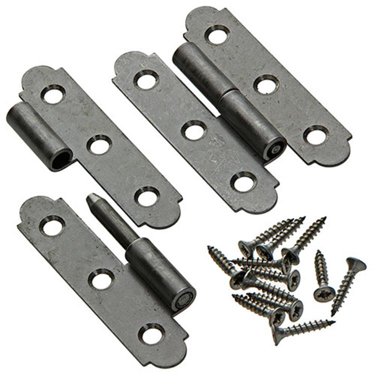 Mack 1013707 - 2 charnières espagnoles gauche inox h 80 - l 45 mm | 5 pièces