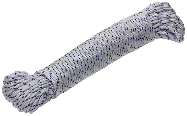 Mack 1014930 - pp tressé blanc bleu brin2mm 20m | 5 pièces