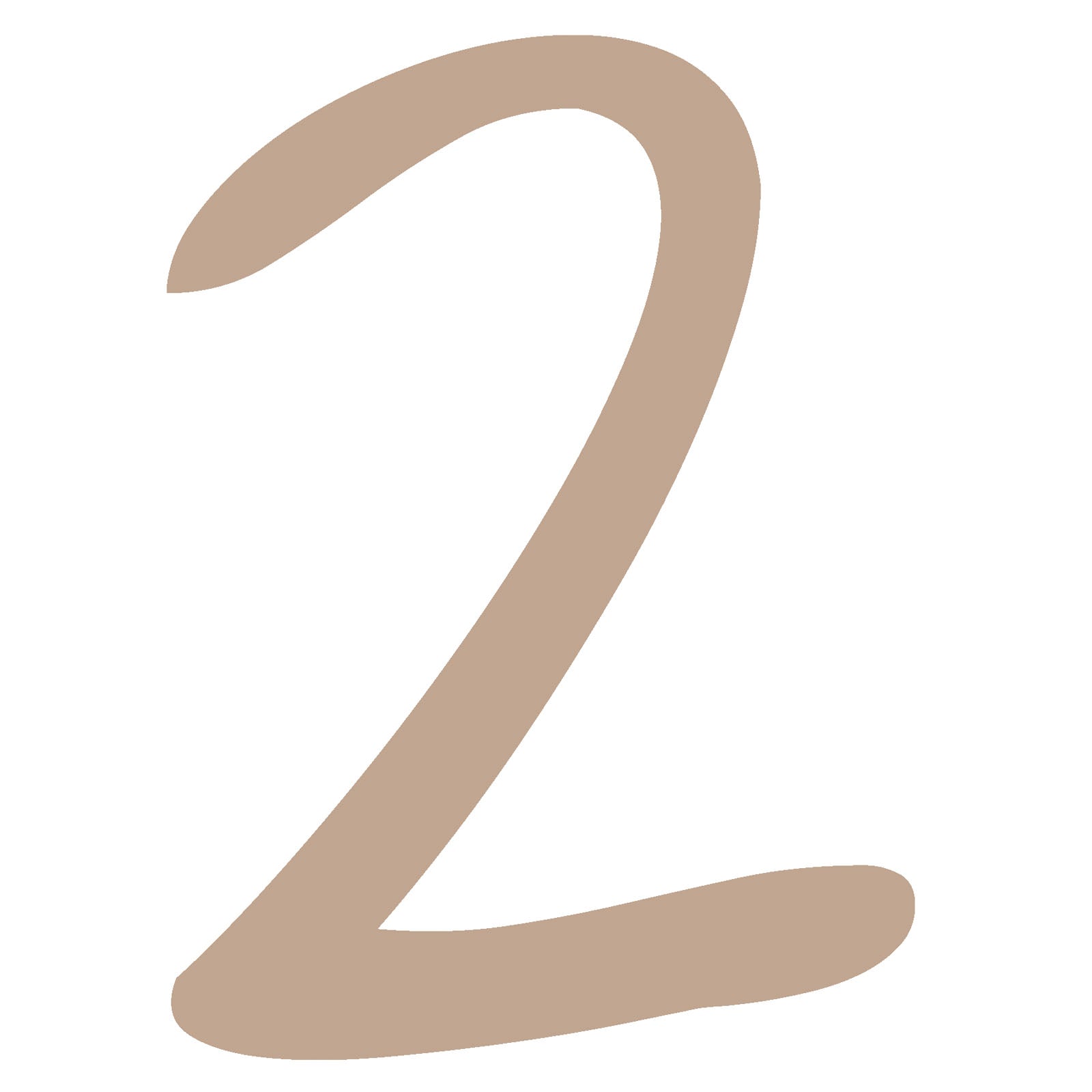 Vaessen creative • chiffre en bois 2 2.5cmx3mm