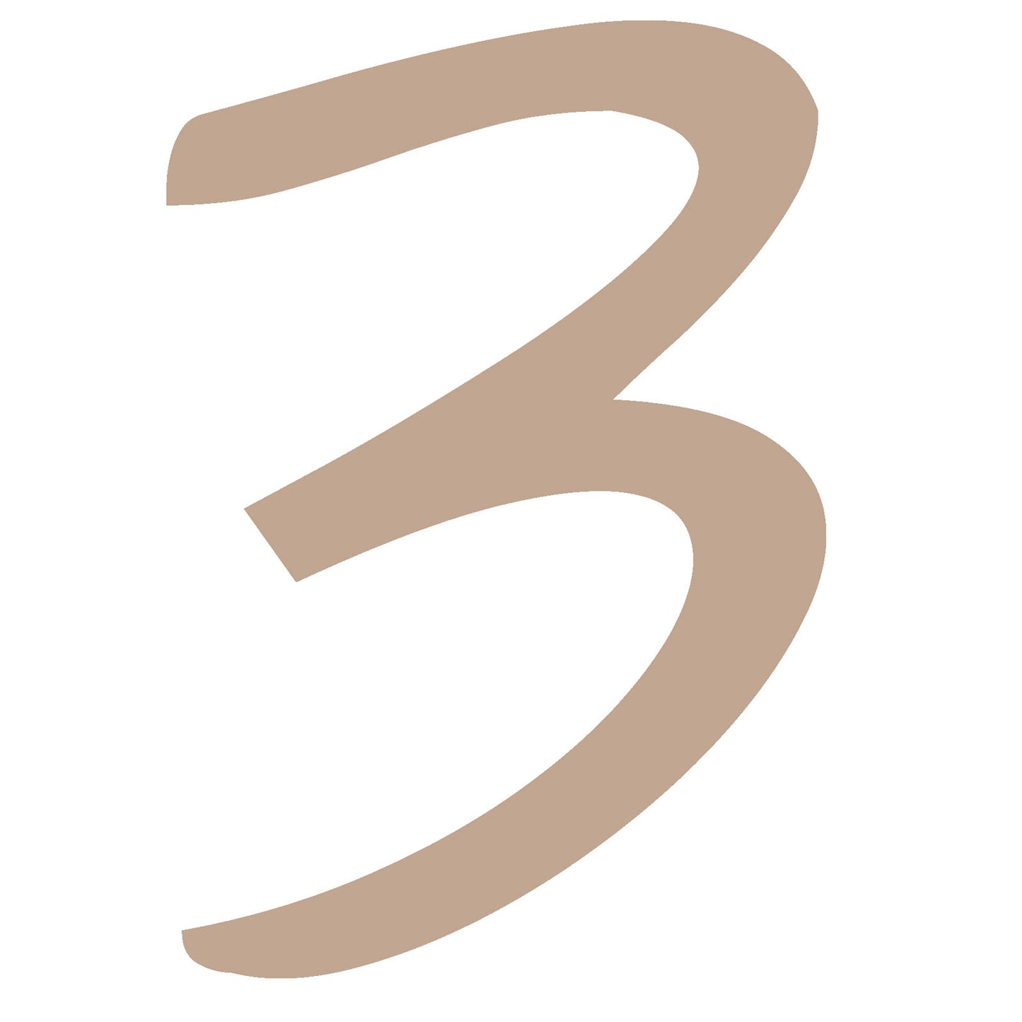 Vaessen creative • chiffre en bois 3 2.5cmx3mm