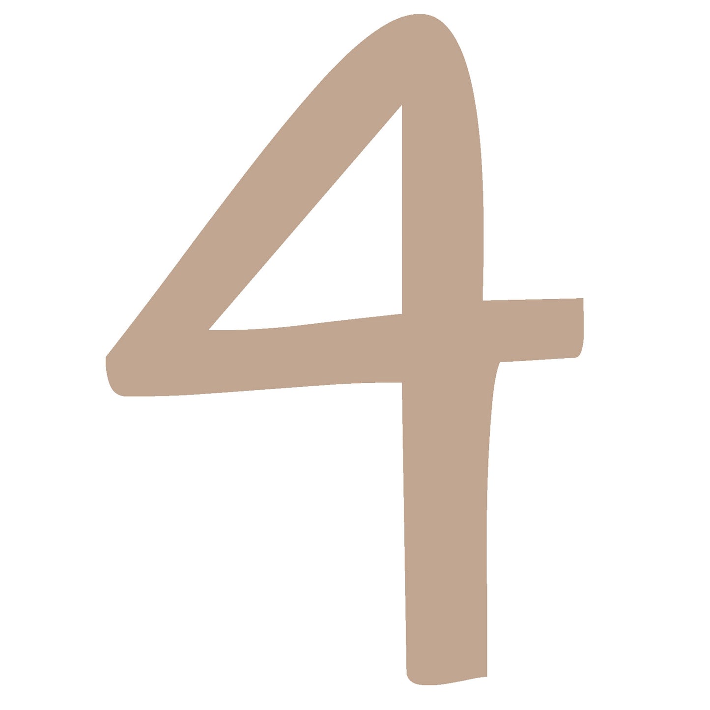 Vaessen creative • chiffre en bois 4 2.5cmx3mm