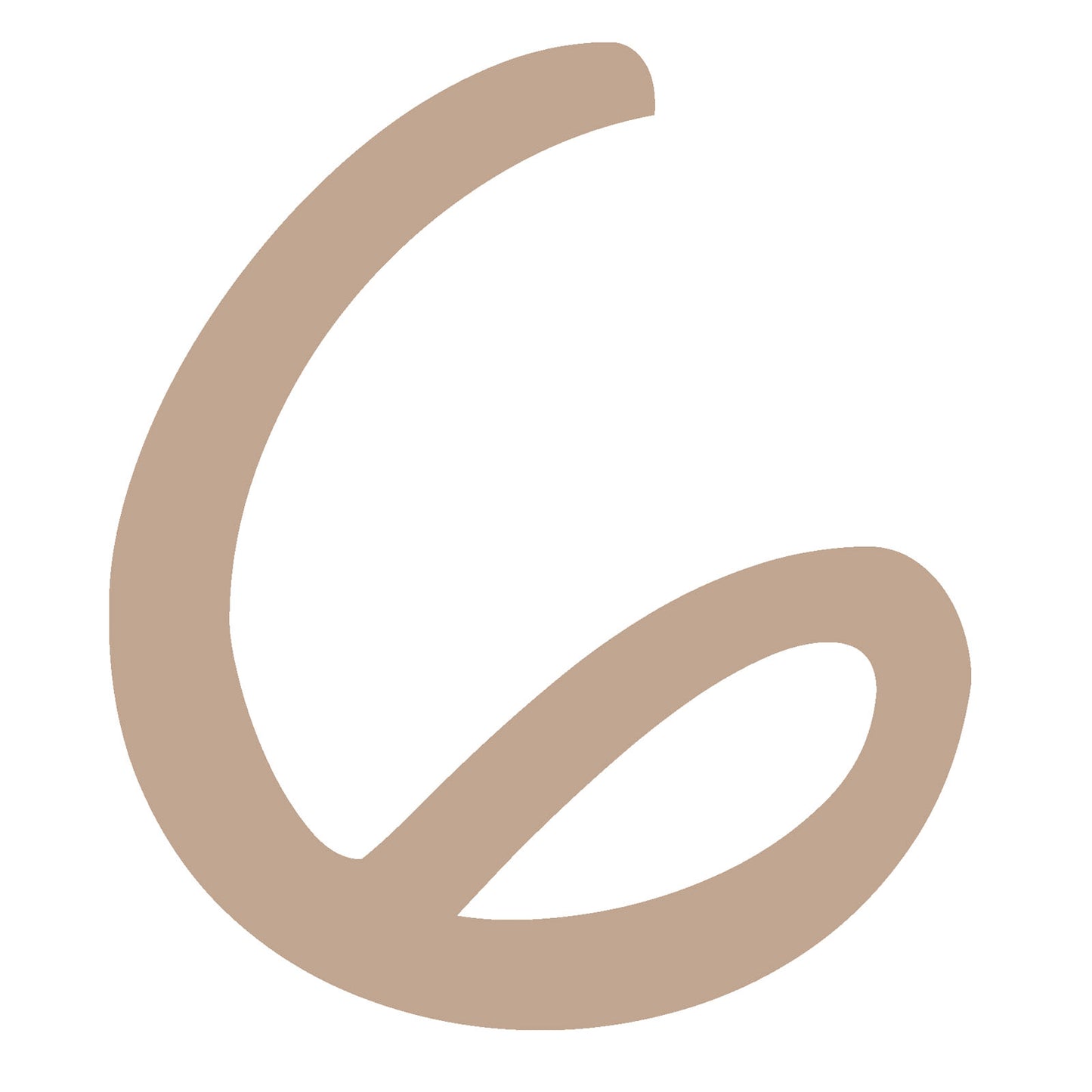 Vaessen creative • chiffre en bois 6 2.5cmx3mm