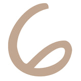Vaessen creative • chiffre en bois 6 2.5cmx3mm - afbeelding 1