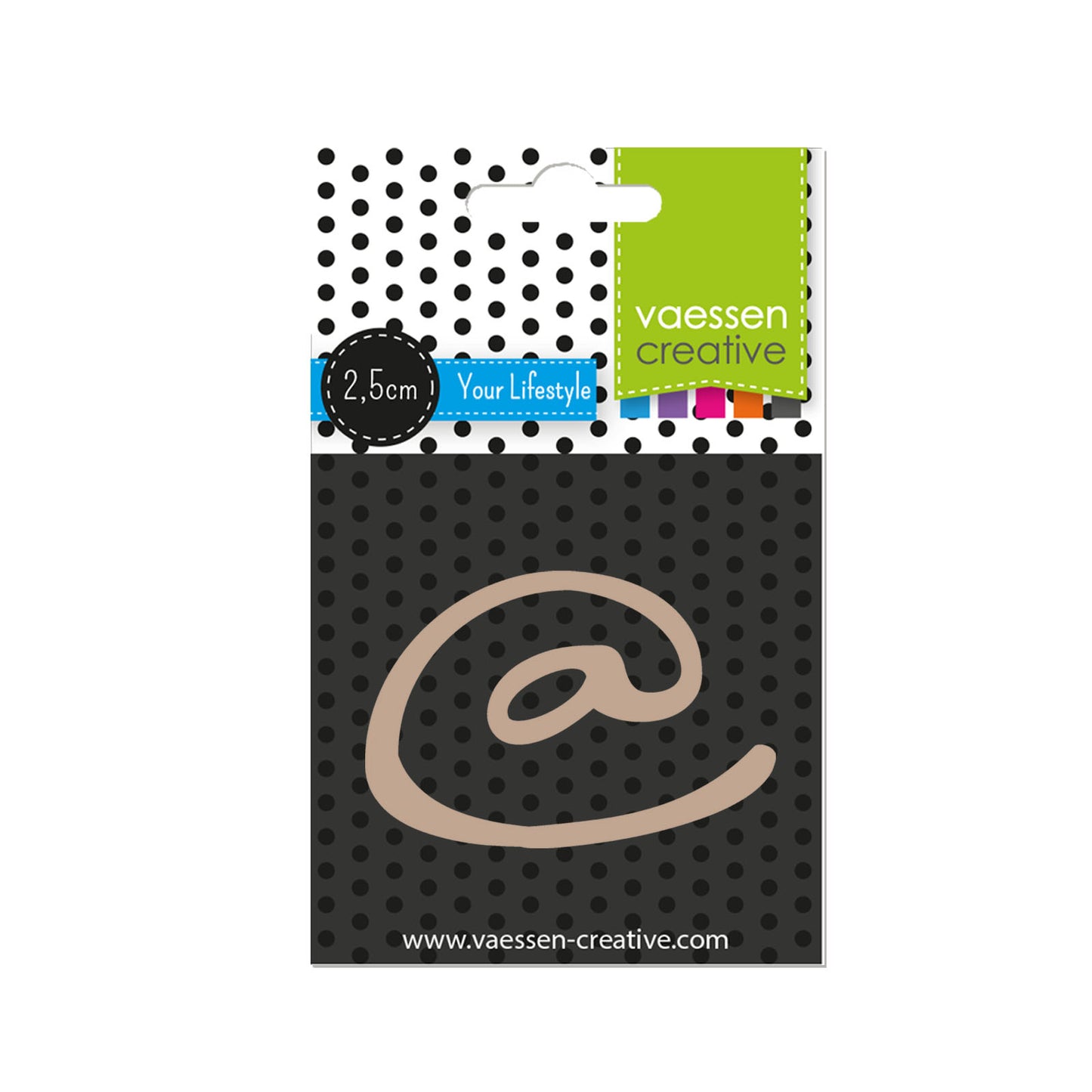 Vaessen creative • signe de ponctuation en bois 2,5cmx3mm @