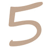 Vaessen creative • chiffre en bois 5 3,7cmx3mm