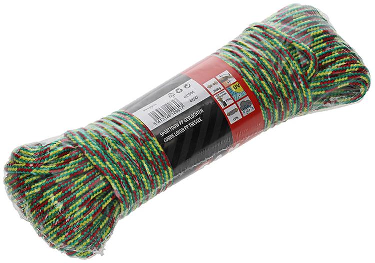 Mack 1014946 - corde de sport pp tressé toron 4mm 20m | 5 pièces