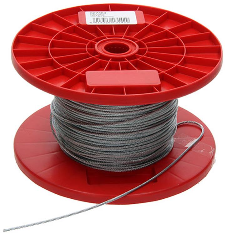 1015566 - câble en acier galvanisé 7x7 200m 2mm largeur 40 kg din en 12385-4 | 200 pièces