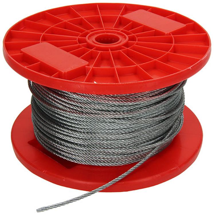1015567 - câble en acier galvanisé 7x7 150m 3mm largeur 90 kg din en 12385-4 | 150 pièces