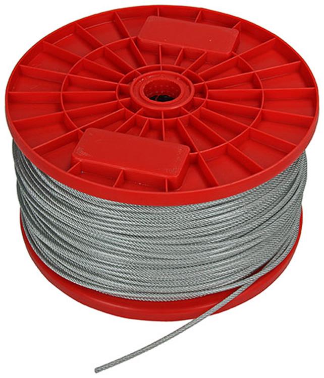 1015569 - gaine pvc câble acier 6x7 200m2-3mm largeur 45 kg din en12385-4 | 200 pièces