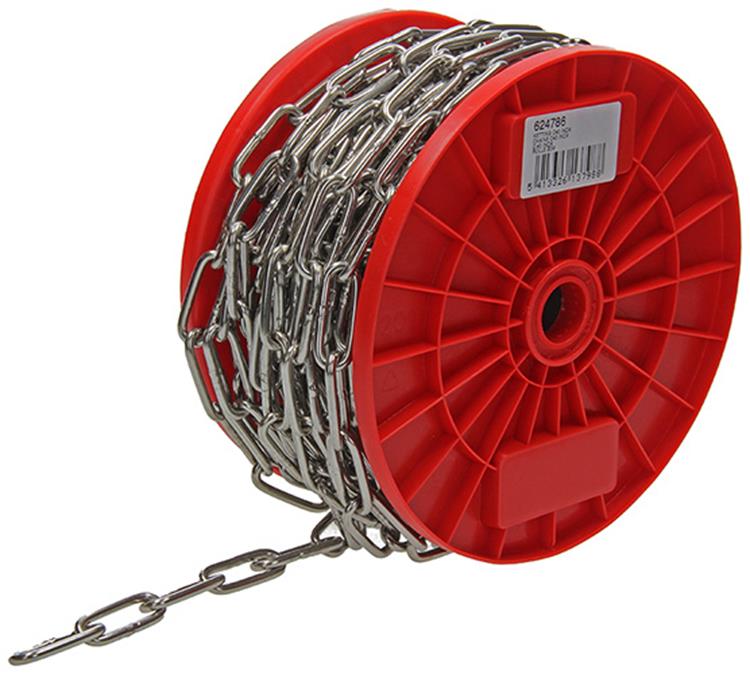 1015115 - kett. acier inoxydable sch. long din5685-1ø 4mm l 32mm 20m wwl 80 kg | 20 pièces