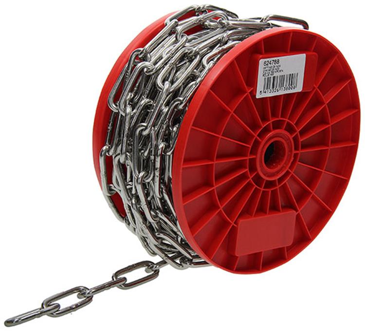1015116 - kett. acier inoxydable sch. long din5685-1ø 5mm l 35mm 15m wwl 125 kg | 15 pièces