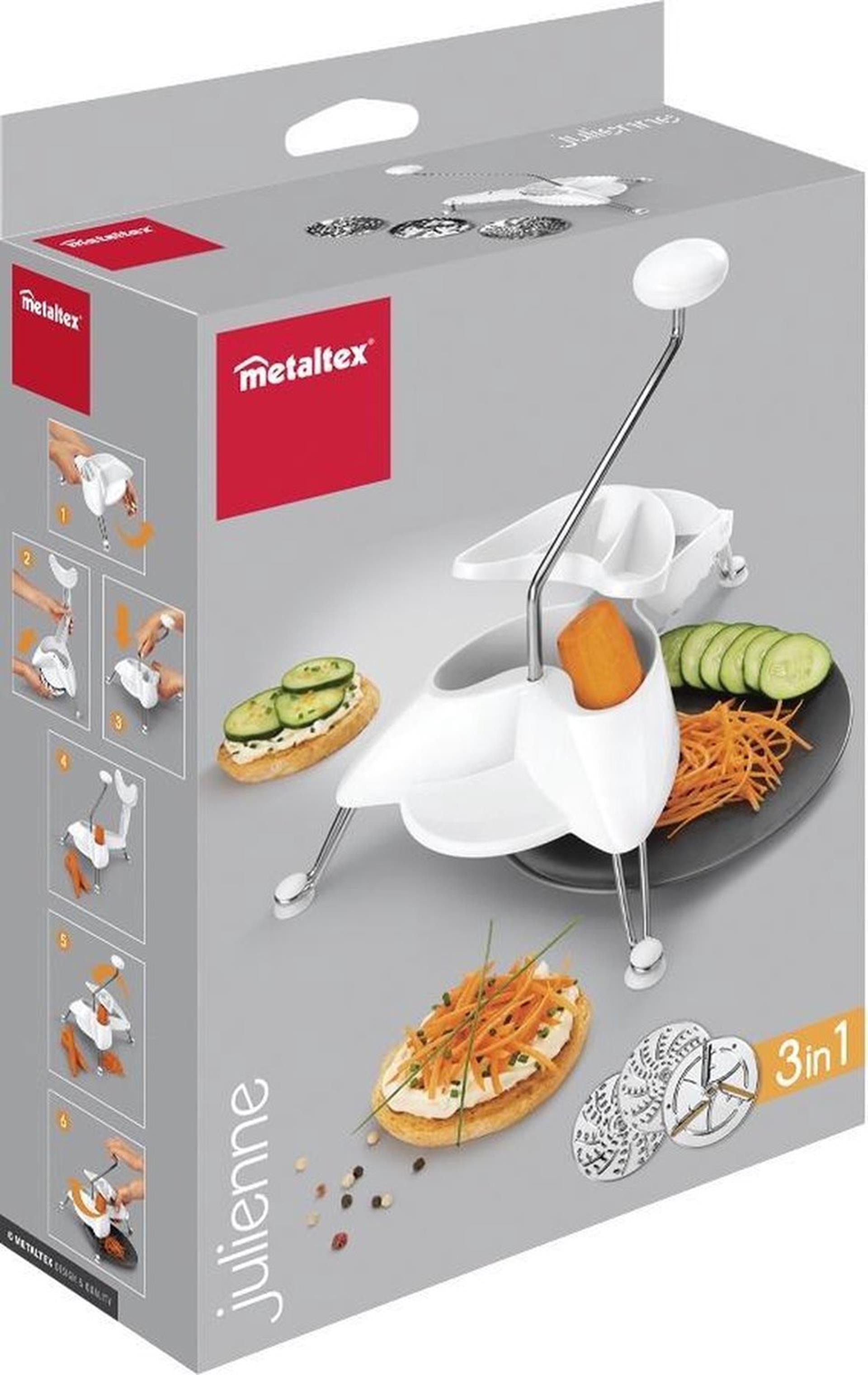Coupe-légumes 3 en 1 Metaltex julienne