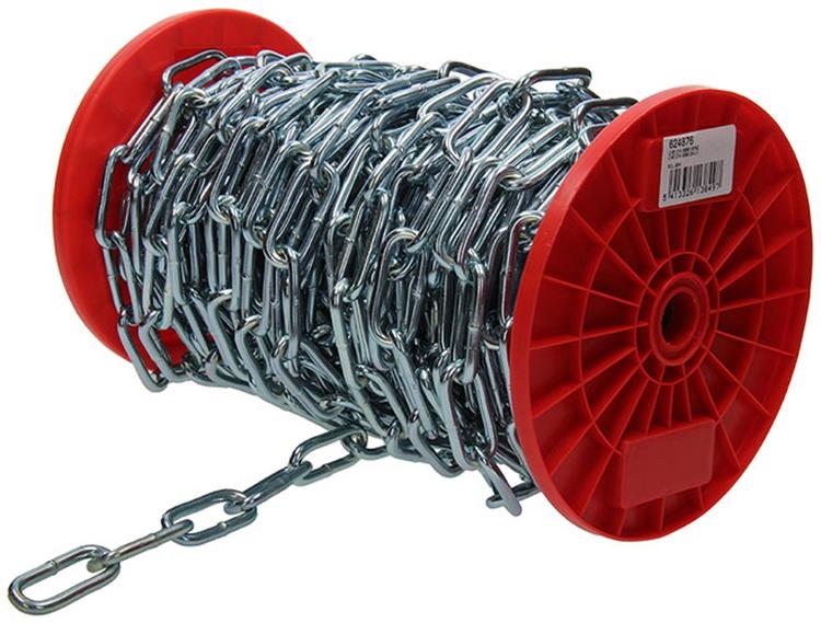1015131 - maillon de chaîne long din5685-1ø 6mm l 42mm 25m wwl 160 kg | 25 pièces