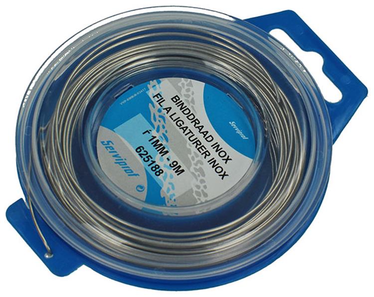 Mack 1015188 - fil de reliure inox hobby ø1mm - 9m | 6 pièces