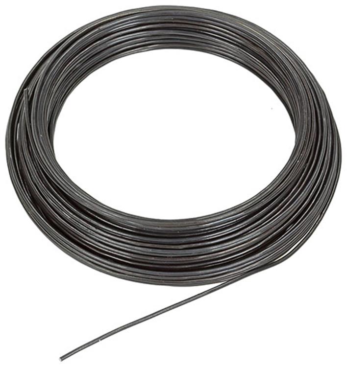 Mack 1015189 - fil de reliure trempé noir. passe-temps ø1mm - 15m | 6 pièces