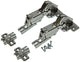 Mack 1015228 - 2 charnières percées coulissantes sur porte en saillie 35mm 165° | 10 pièces