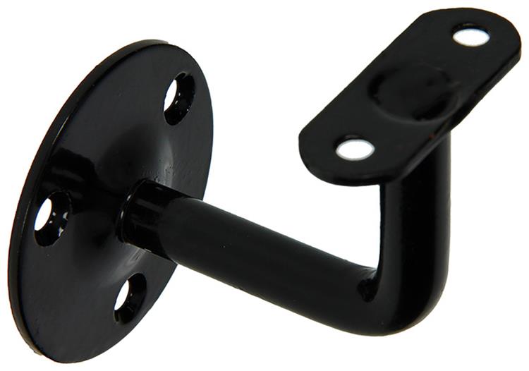 1013933 - support de rampe d'escalier courbé noir | 5 pièces