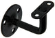 1013933 - support de rampe d'escalier courbé noir | 5 pièces