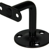 1013933 - support de rampe d'escalier courbé noir | 5 pièces