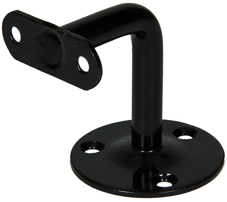 1013933 - support de rampe d'escalier courbé noir | 5 pièces