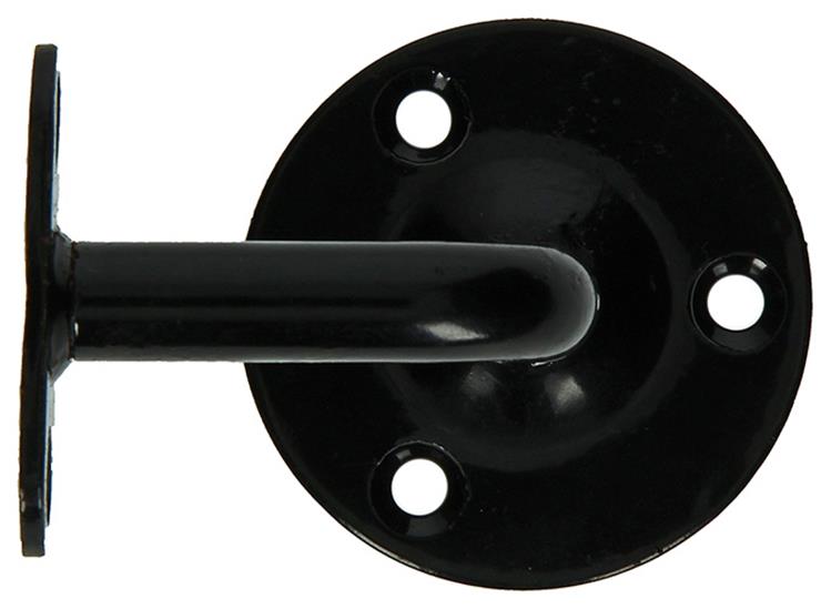 1013933 - support de rampe d'escalier courbé noir | 5 pièces