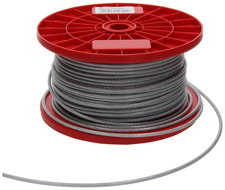 1015570 - gaine pvc câble acier 6x7 100m3-4mm largeur 100kg din en12385-4 | 100 pièces