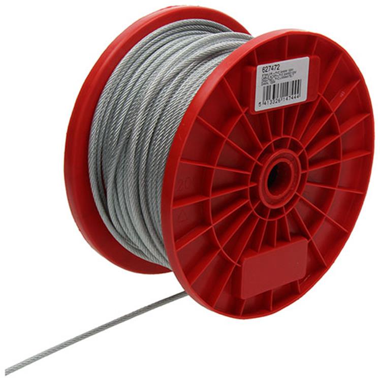 1015570 - gaine pvc câble acier 6x7 100m3-4mm largeur 100kg din en12385-4 | 100 pièces