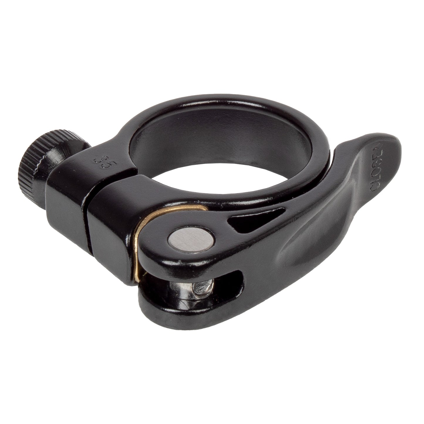 Pince de stylo de siège avec untendeur rapide 35 mm, noir
