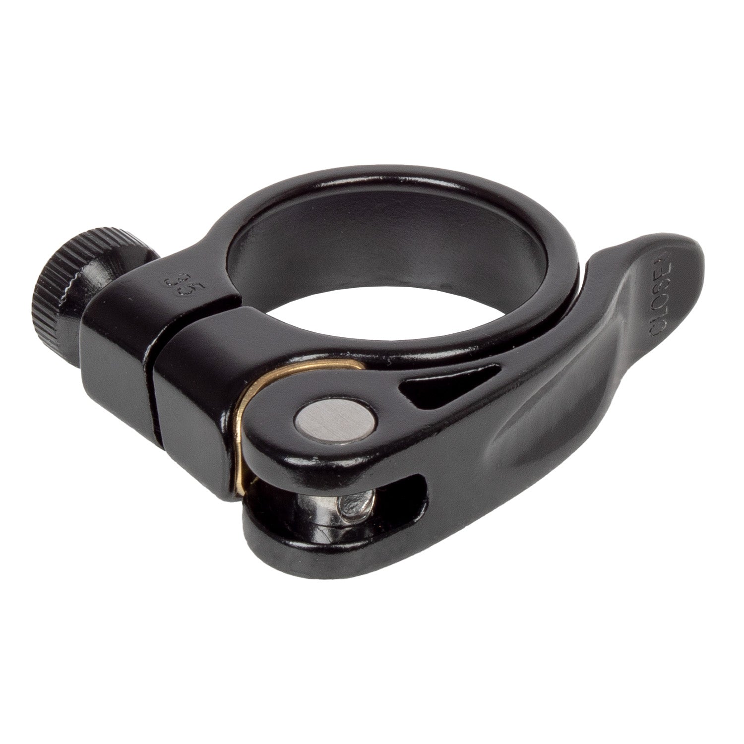 Pince de stylo de siège avec untendeur rapide 35 mm, noir