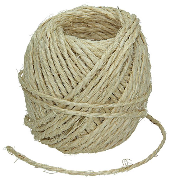 Mack 1013951 - bobine de corde d'emballage en sisal 3mm environ. 22m | 10 pièces