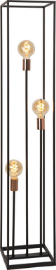 Lucide arthur - lampadaire - 3xe27 - noir