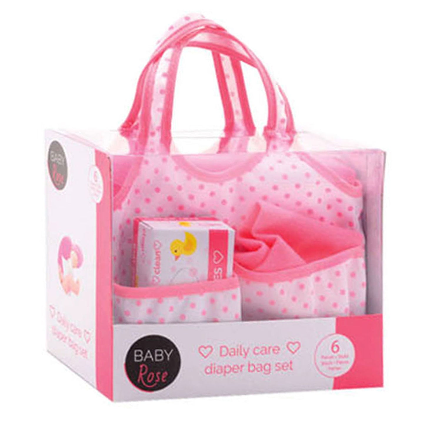 Baby Rose Diaper Sac avec accessoires
