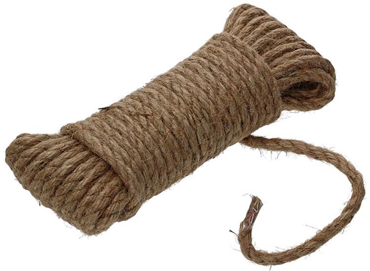 Mack 1013966 - corde de jute brin torsadé 6mm 10m | 5 pièces