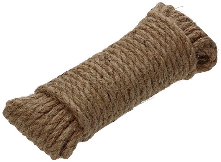 Mack 1013966 - corde de jute brin torsadé 6mm 10m | 5 pièces