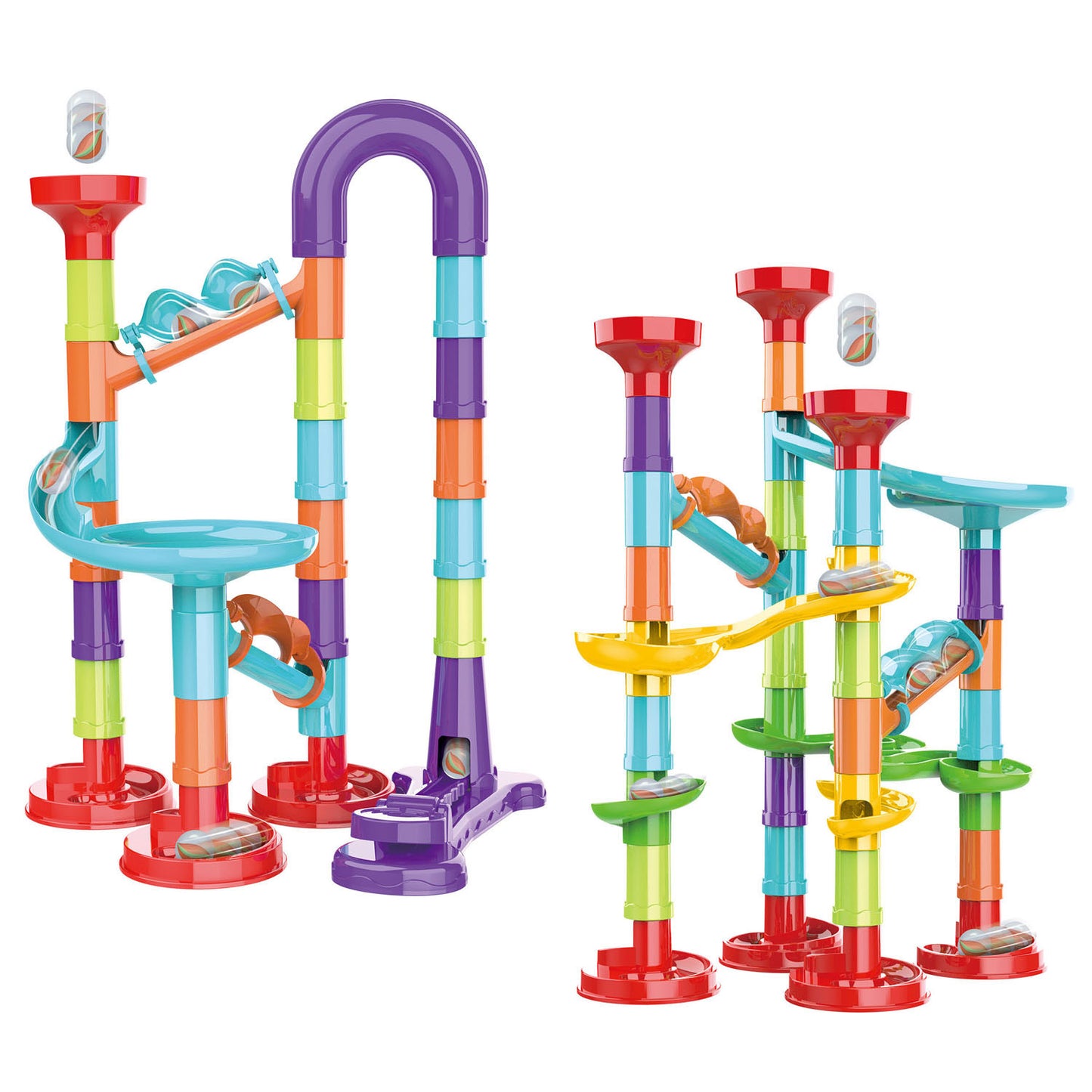 JOHNTOY Knikkerbaan Super Run Set, 45dlg.