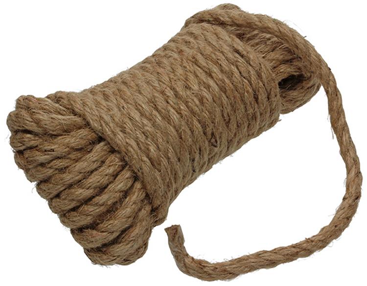 Mack 1013967 - corde de jute brin torsadé 8mm 10m | 5 pièces