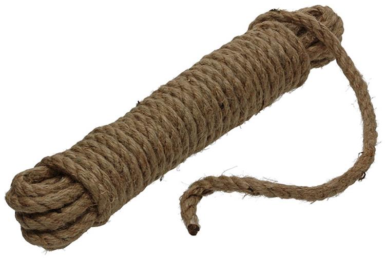 Mack 1013968 - corde de jute toron torsadé 10mm 10m | 5 pièces