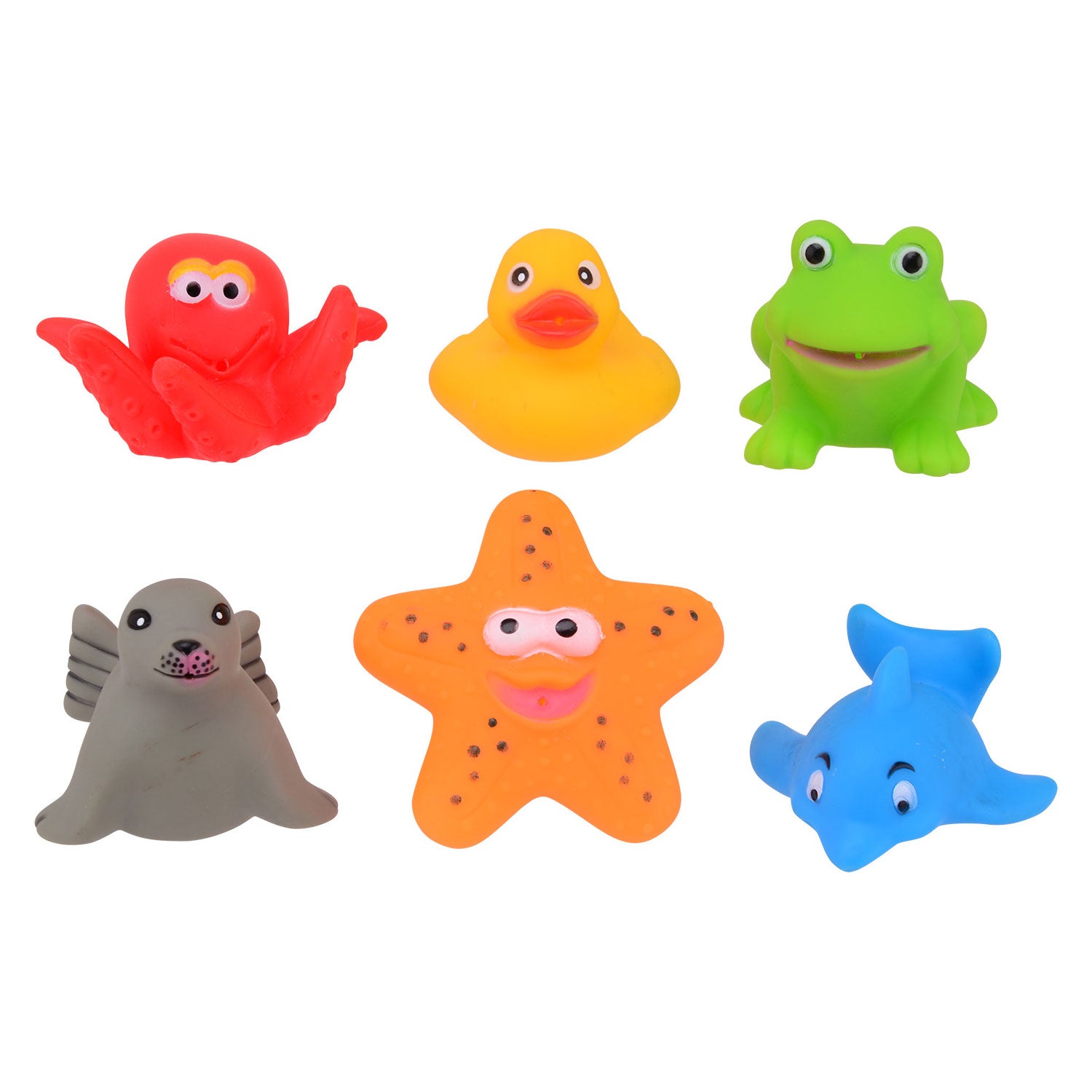 JOHNTOY Happy World Bath Toys, 6dlg.