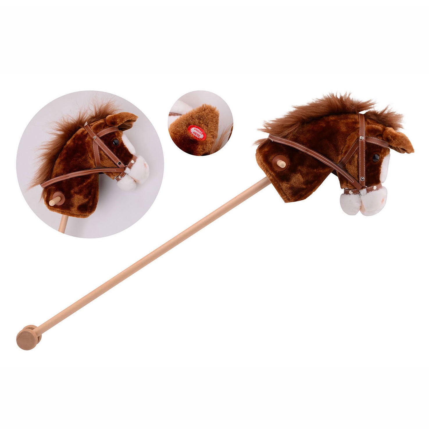 JOHNTOY PLUCHE Hobby Horse avec son