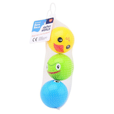 Johntoy Happy World Dieren Bath Speelballen, 3e.