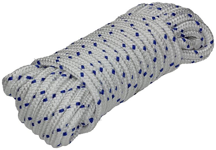 Mack 1013977 - pp tressé blanc bleu brin8mm 15m | 5 pièces