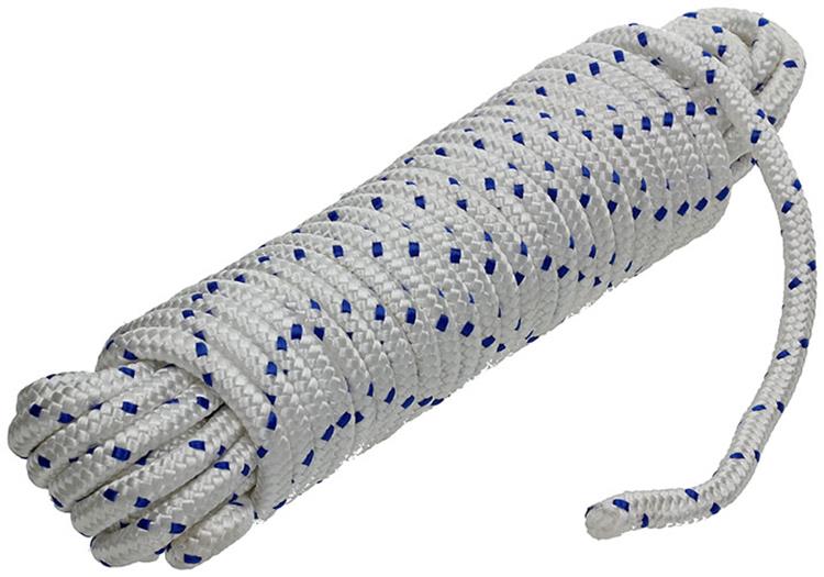 Mack 1013979 - pp tressé blanc bleu fil12mm 15m | 5 pièces