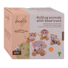 Joueco The Wildies Animal en bois avec piste de perles