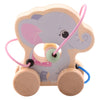 Joueco The Wildies Animal en bois avec piste de perles