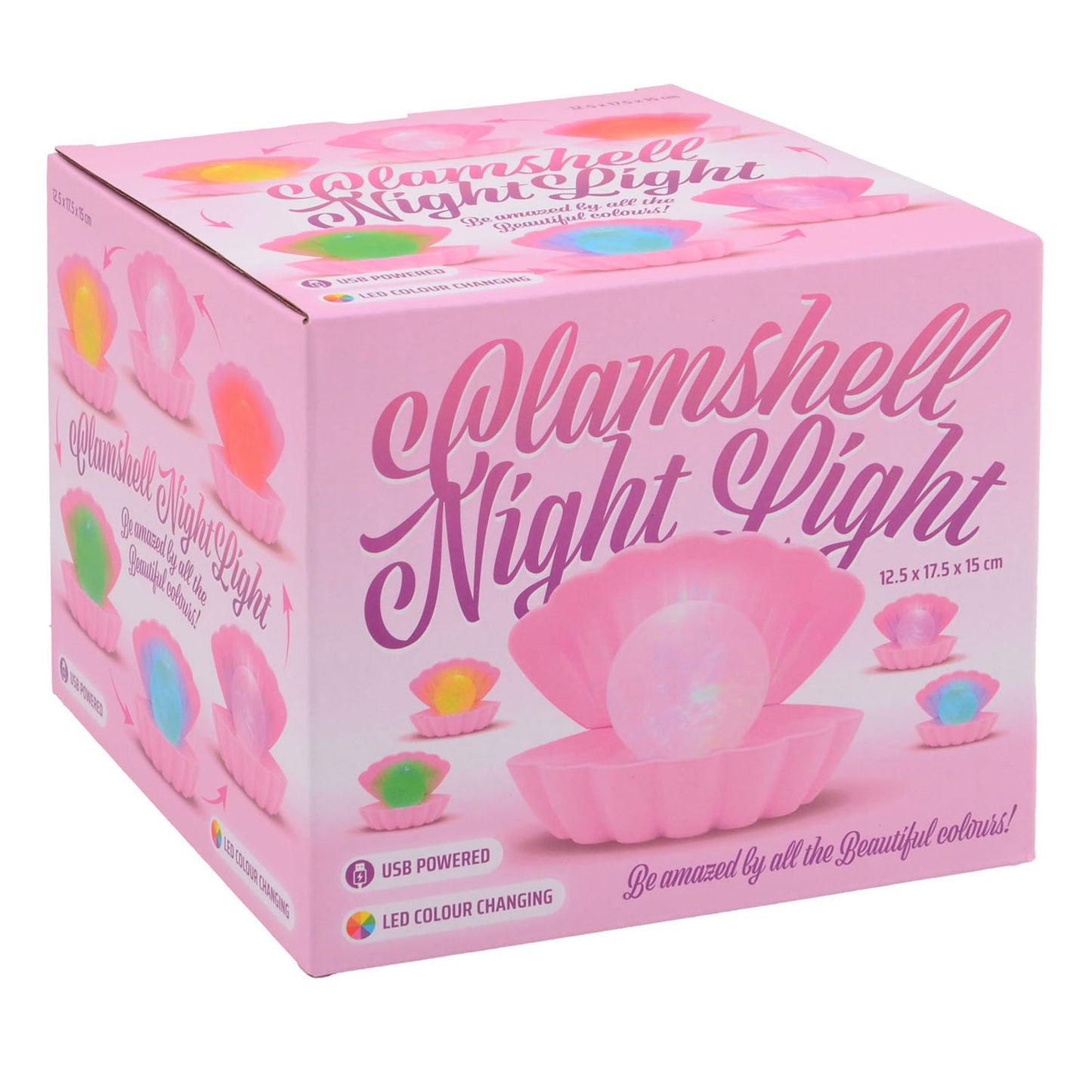Lampe de nuit perle rose avec connexion USB