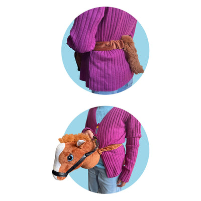 Holly Horse Horse Head brun avec élastique